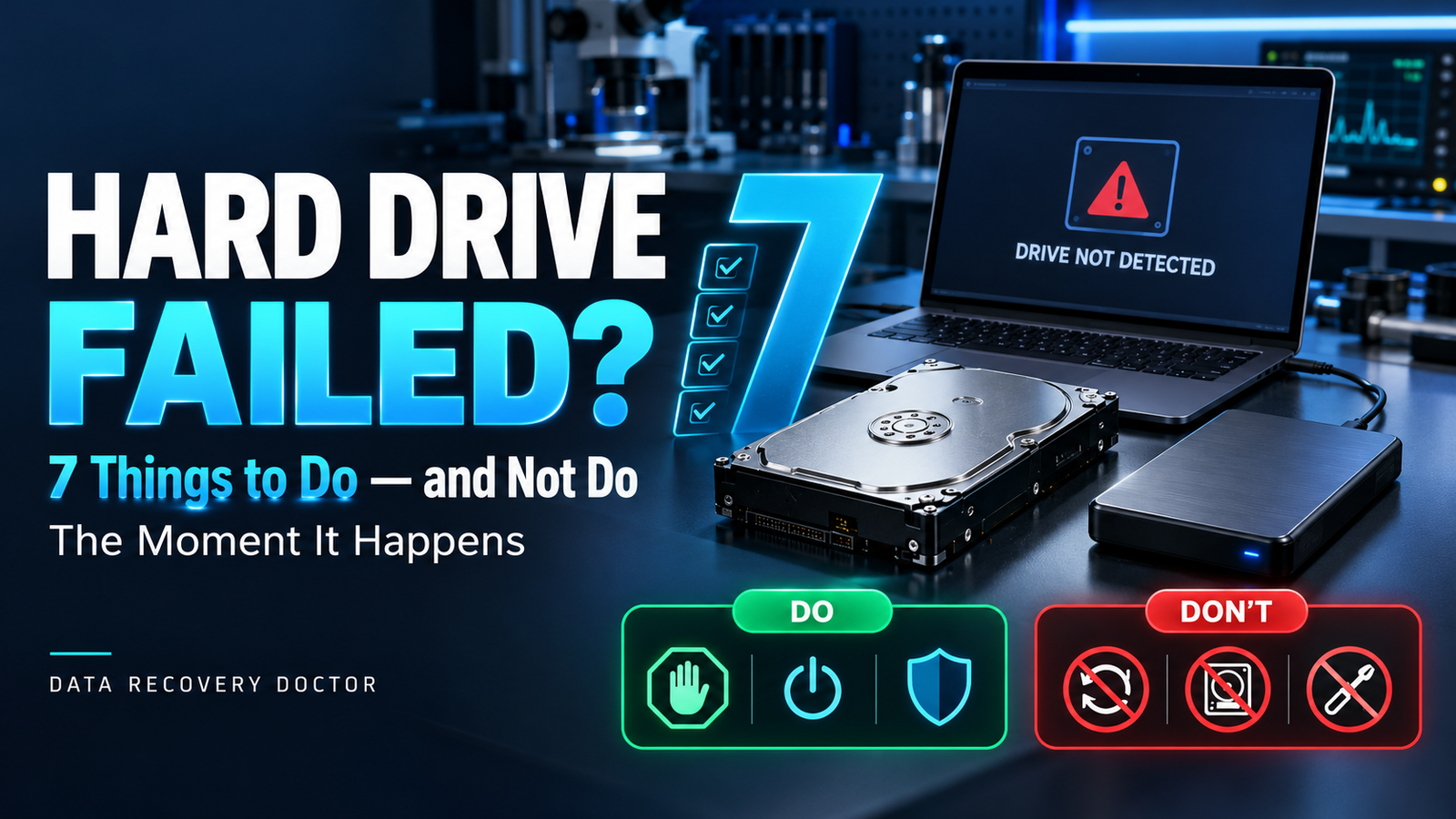 7 Things to Do (and Not Do) the Moment Your Hard Drive Fails