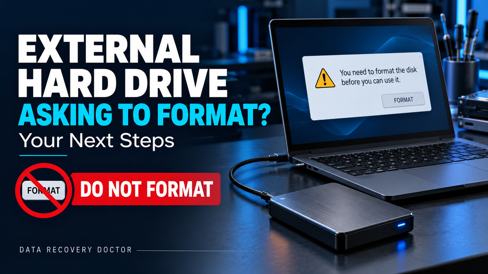 External Hard Drive Asking to Format? Your Next Steps